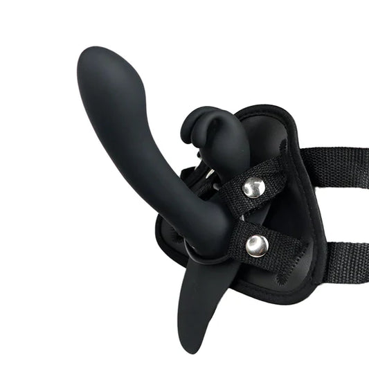 Arnés Vibrador Doble Estimulación Lord Rabbit RCT – 25 cm