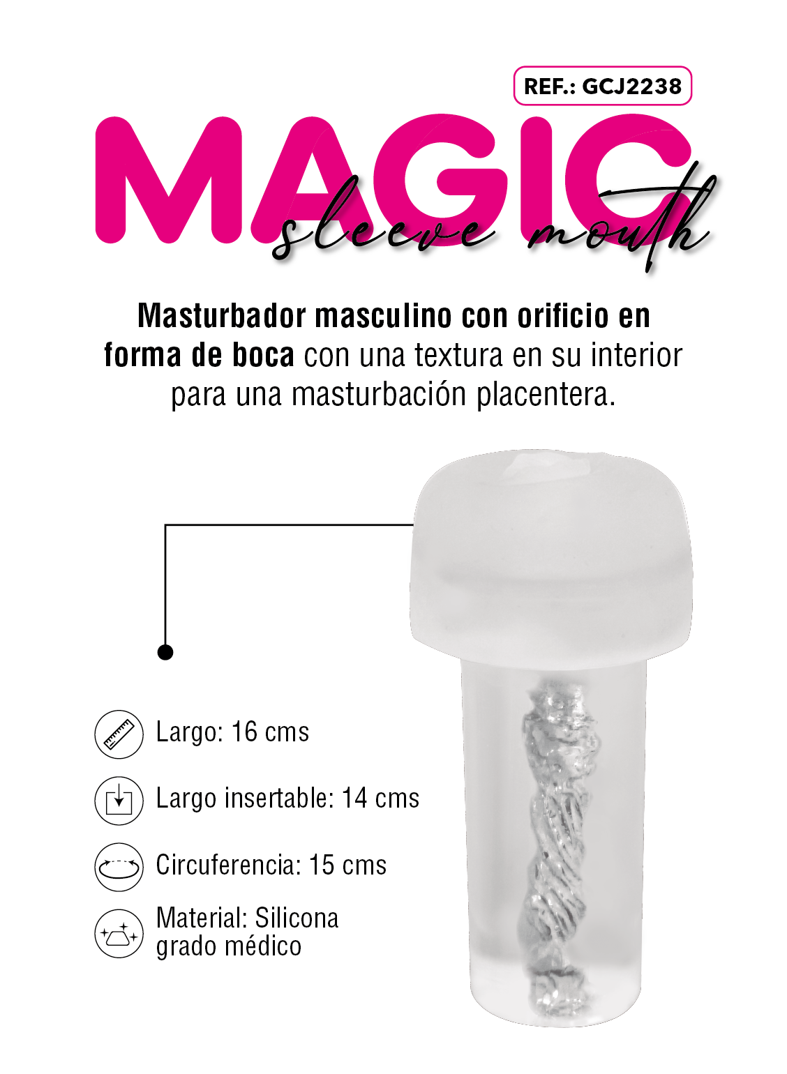 Masturbador para hombre Magic Sleeve Mouth