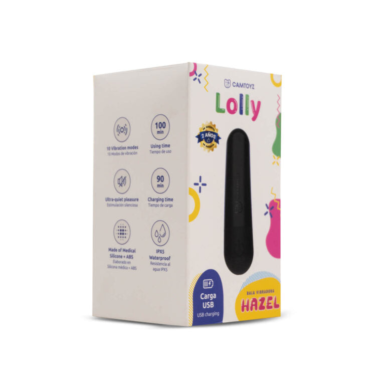 Bala Vibradora Hazel 10 Velocidades – Recargable, Compacta y Potente