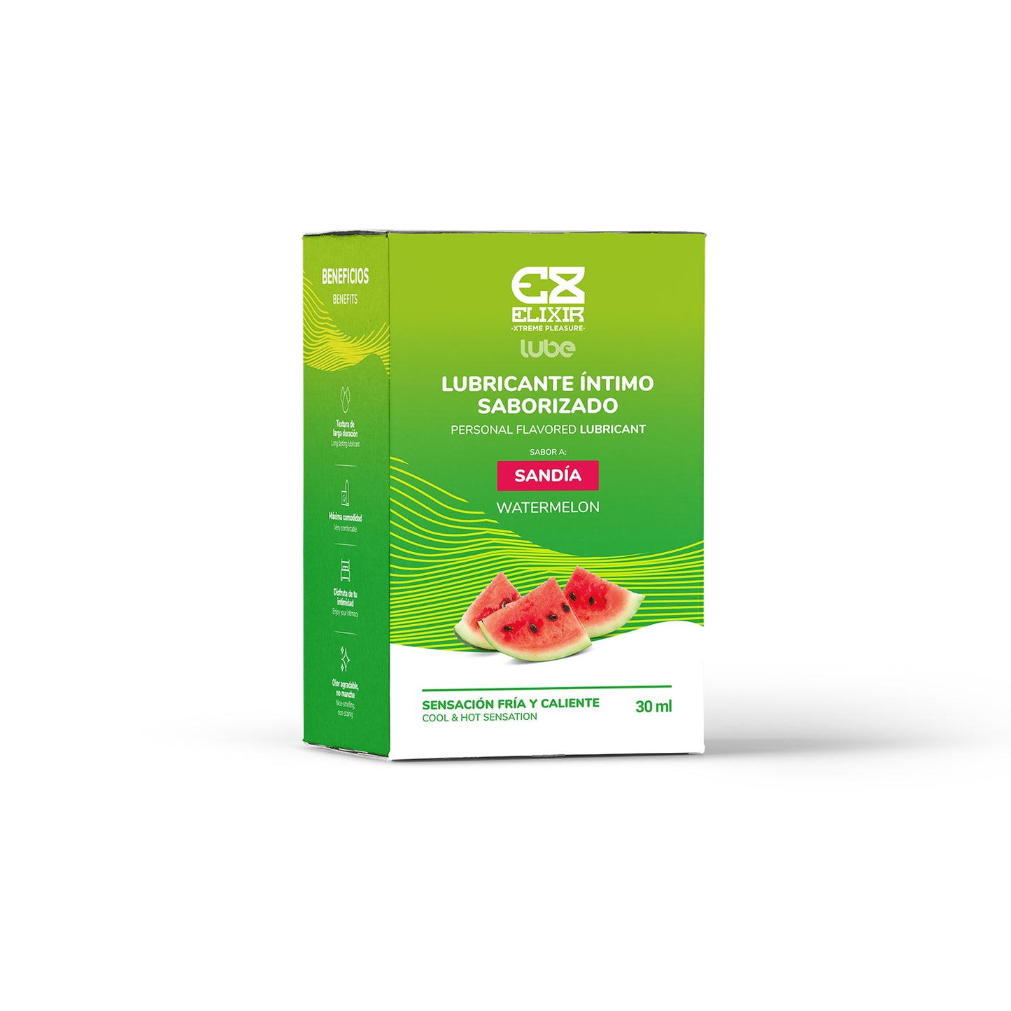 Lubricante Caliente-Frío Saborizado Sandía - Sabor a fruta