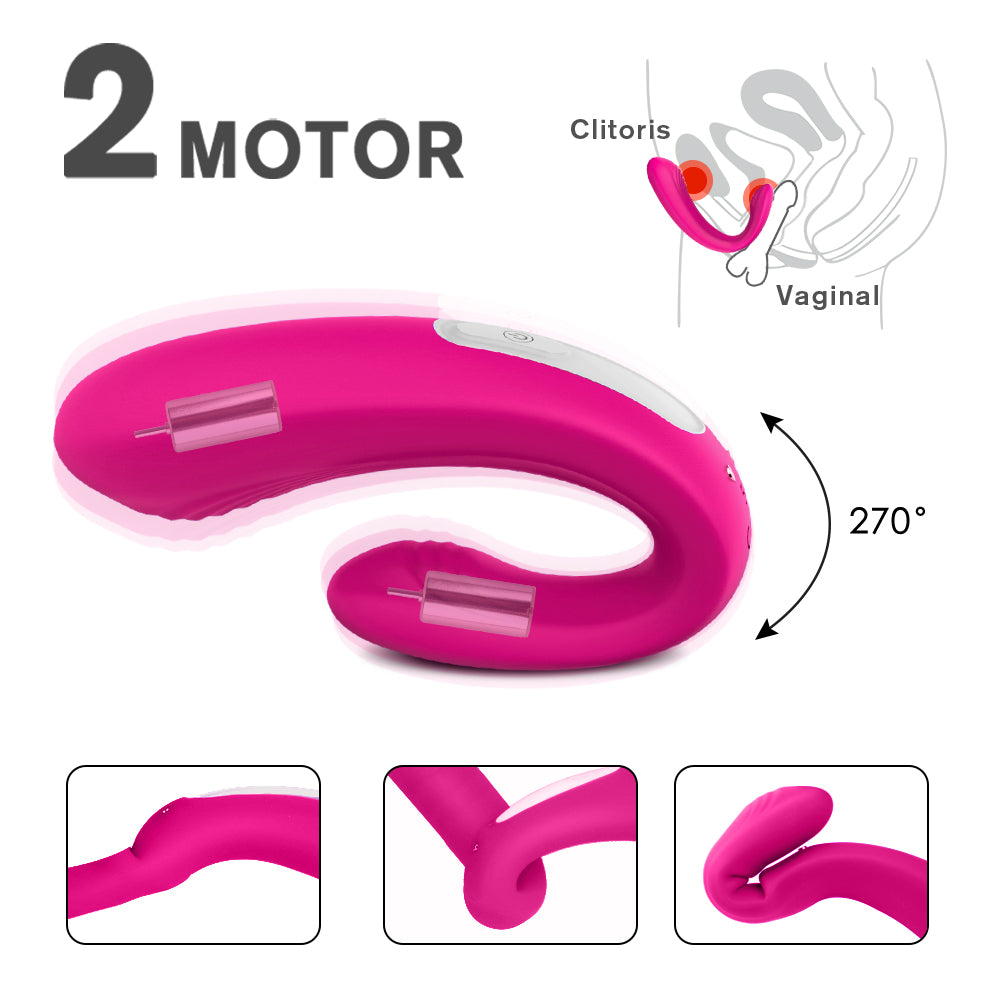 Vibrador Doble Estimulación Enjoy Remote Control Pink