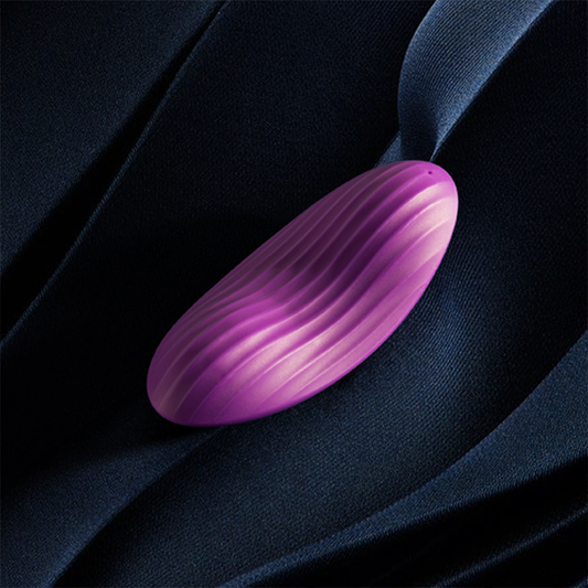 Estimulador vaginal curvo Edeny violeta de 9,1 cm – Control APP Svakom para placer discreto