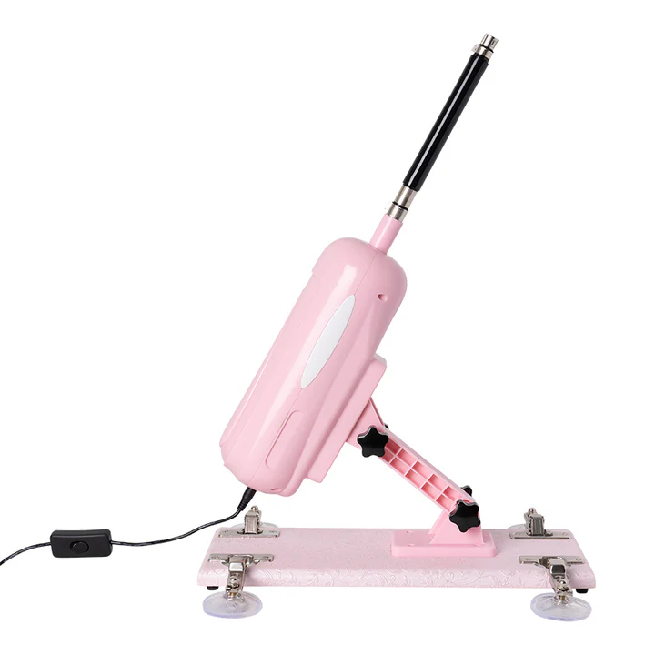 Máquina sexual Robbie con varilla extensora para añadir diferentes accesorios de placer.