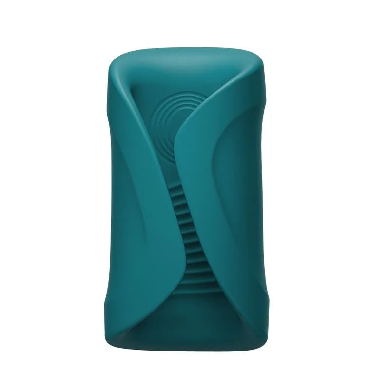 Vista trasera del Lovense Gush 2, mostrando su diseño envolvente con alas flexibles para un ajuste personalizado.