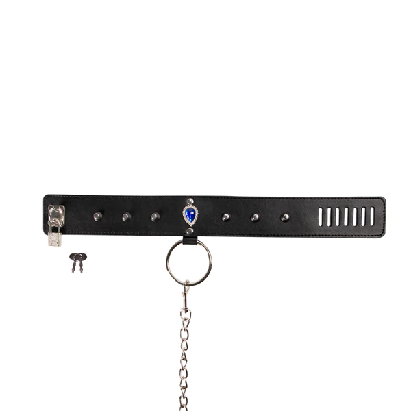 Collar con Cadena Joya Azul