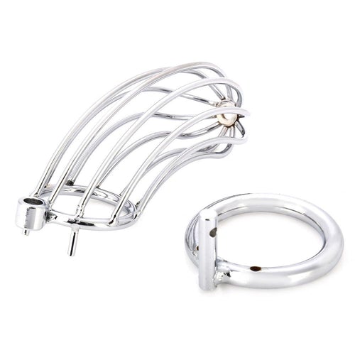 jaula con candado para juegos bondage