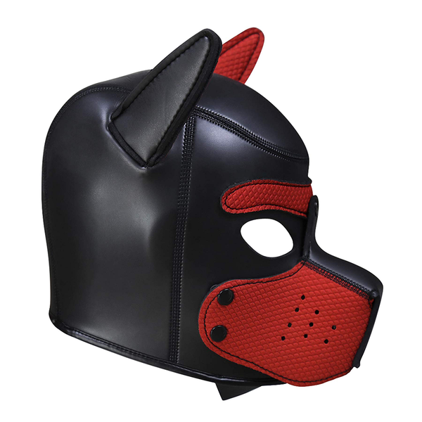 mascara perro BDSM en cuero