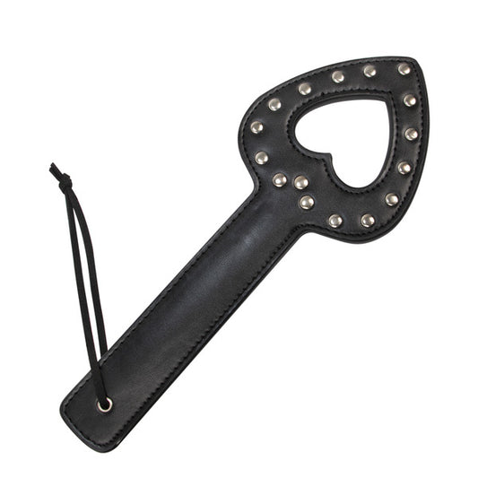 paleta bondage de corazon color negro