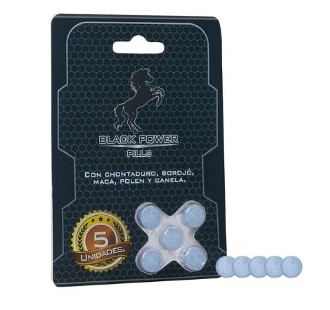 Potenciador Masculino Black Power Pills X 5