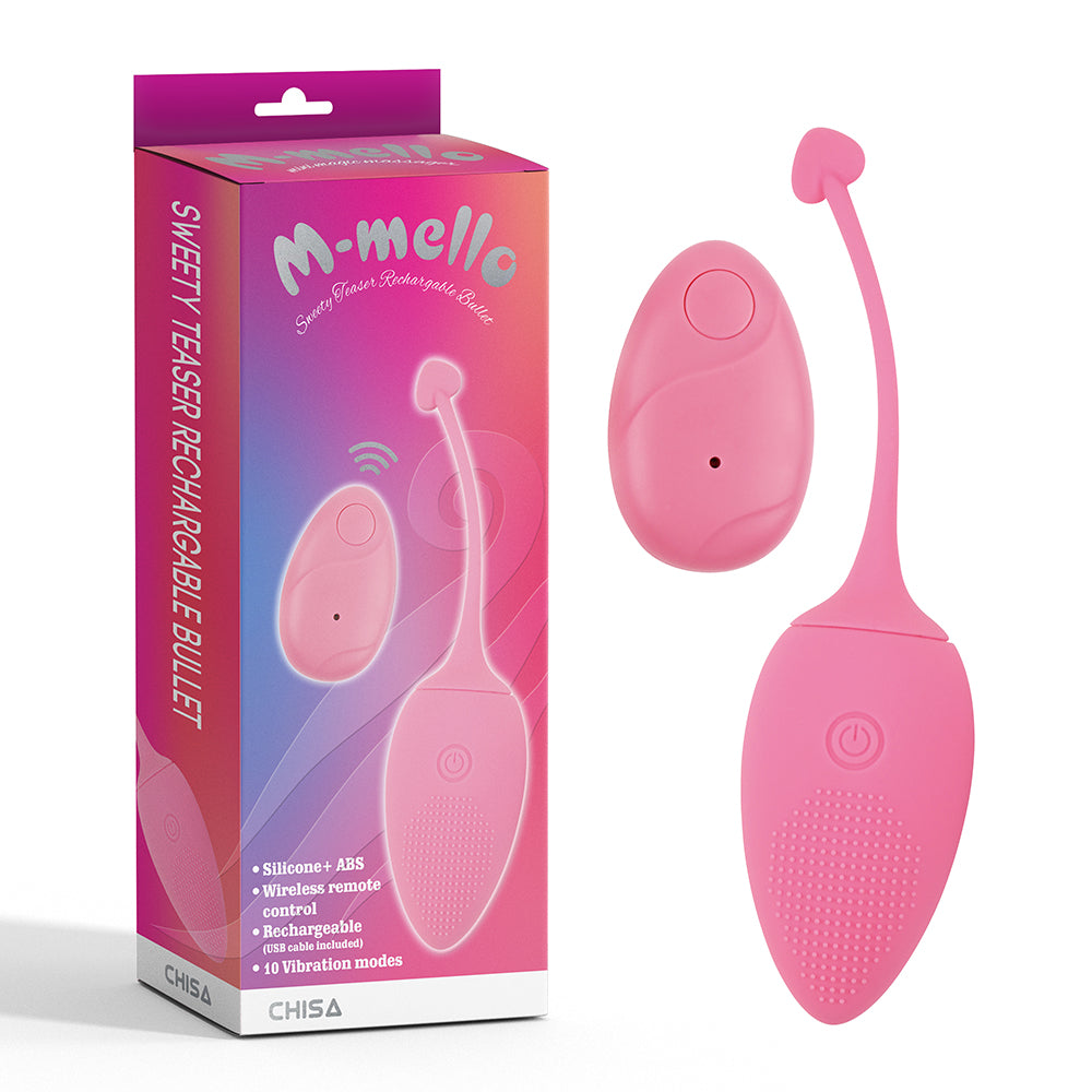 Imagen del huevo vibrador a control remoto en color rosa
