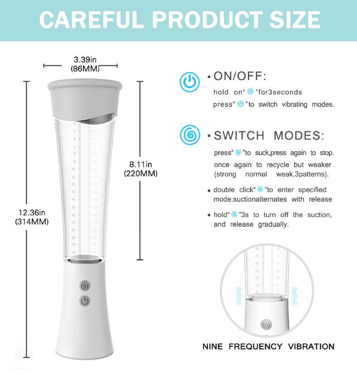 Bomba de vacío electrica para hombre Max
