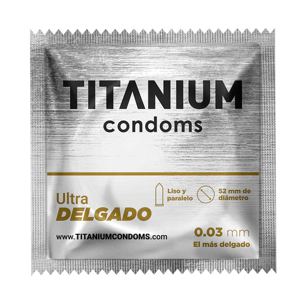 Condones Titanium Ultra Delgado x 3