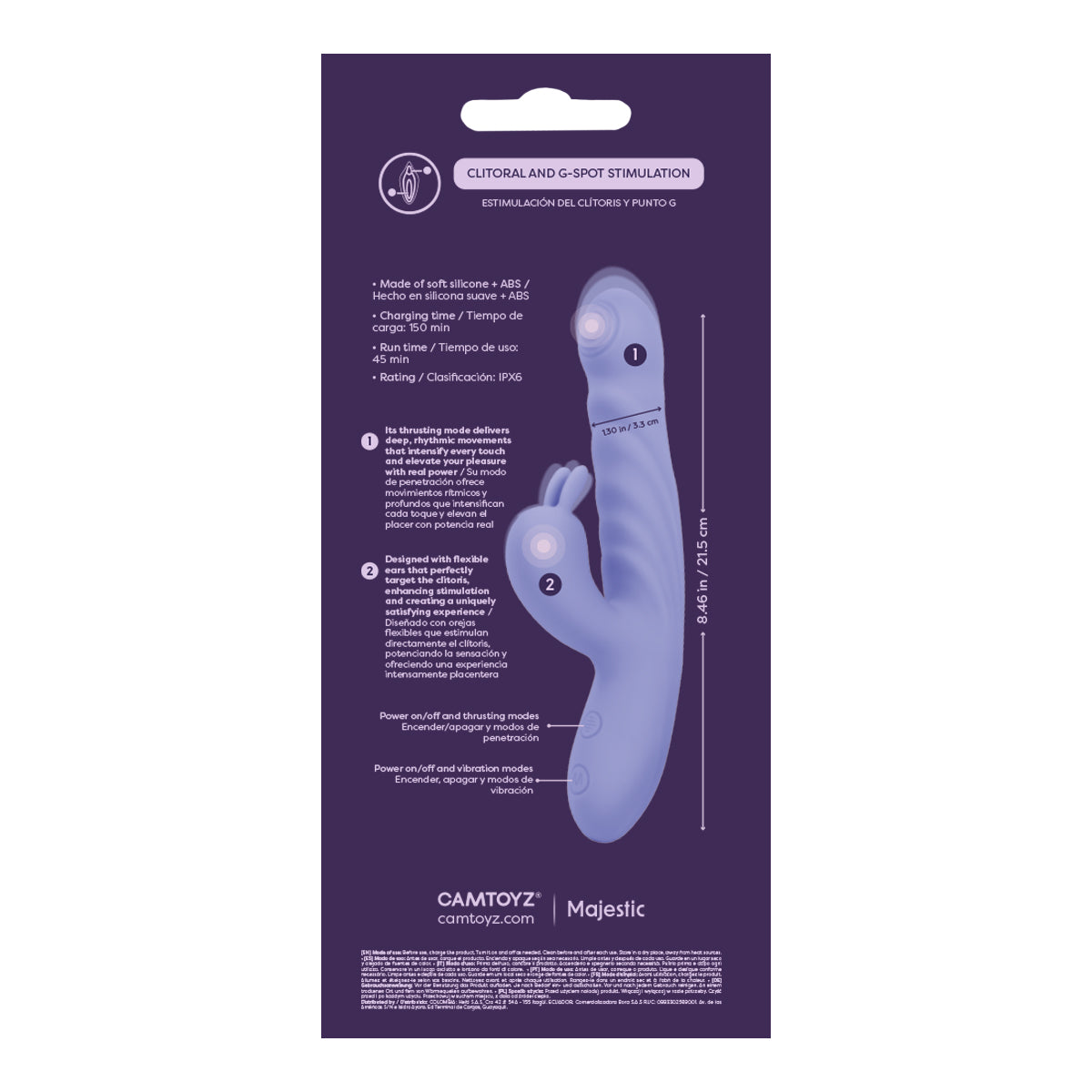 Vibrador doble estimulación Durba