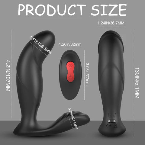 Masajeador prostático anal Sihande Laken-RCT control remoto USB IPX7