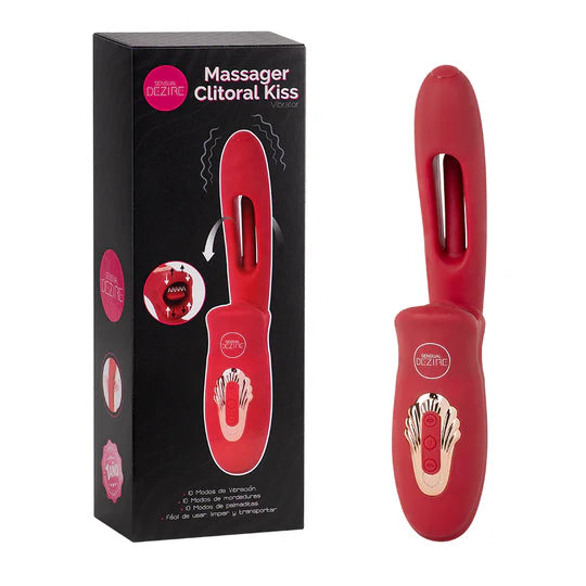 🔥Vibrador Clitoral Kiss con Función Biting | Doble Estimulación