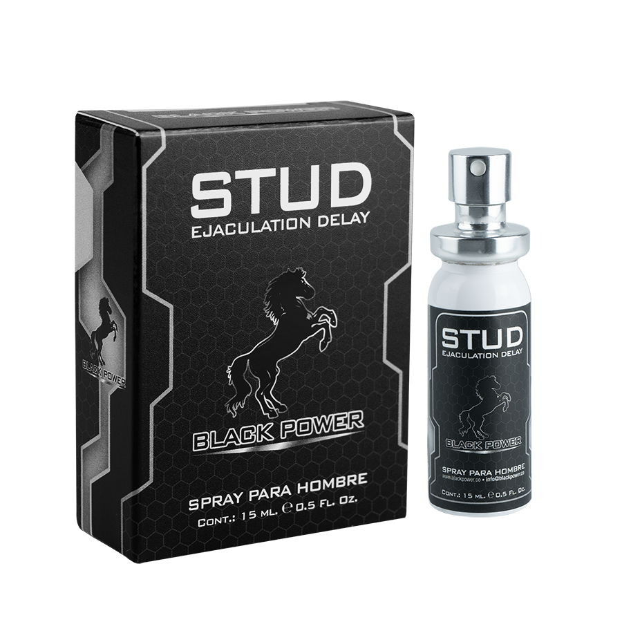 Stud Spray Black Power – Retardante Masculino de Acción Rápida