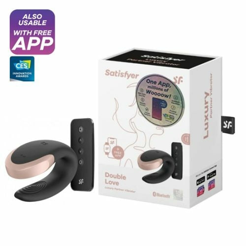 Satisfyer Double Love Negro Punto G Vagina