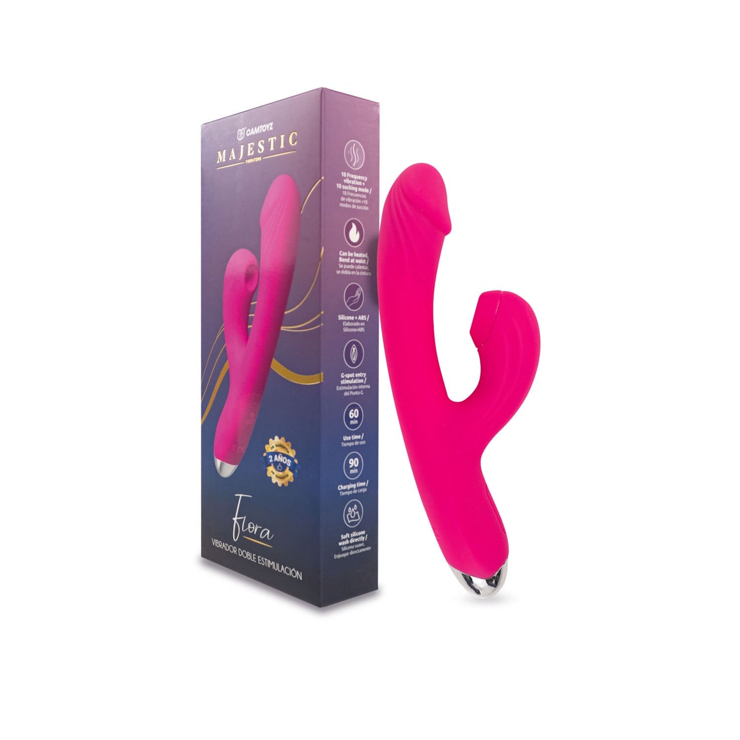 Vibrador de Doble Estimulación Flora