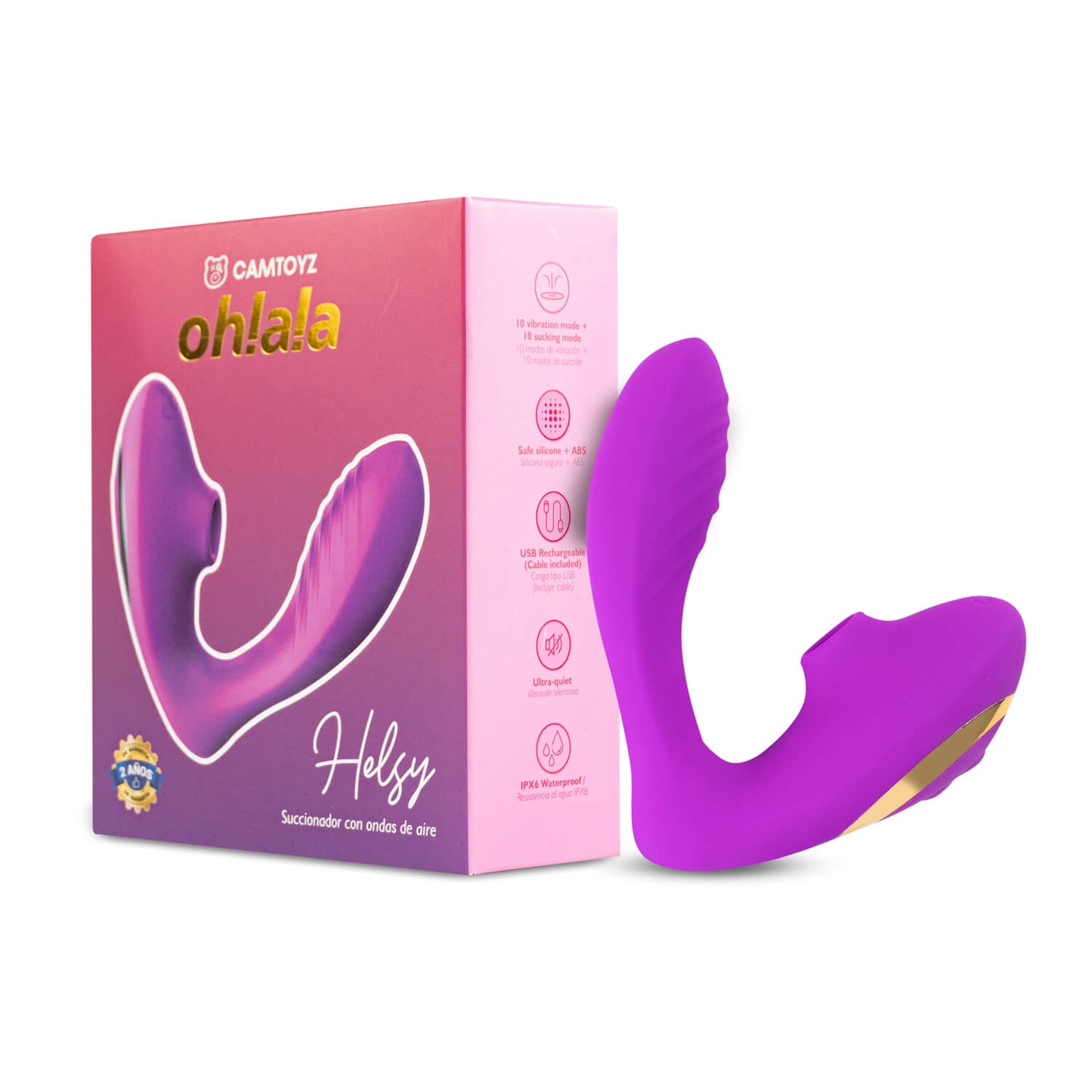 Vibrador Succionador Helsy Ohlala