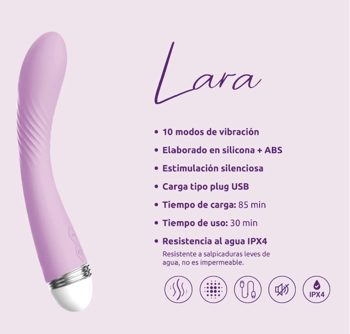 Vibrador Lara Lila Punto G