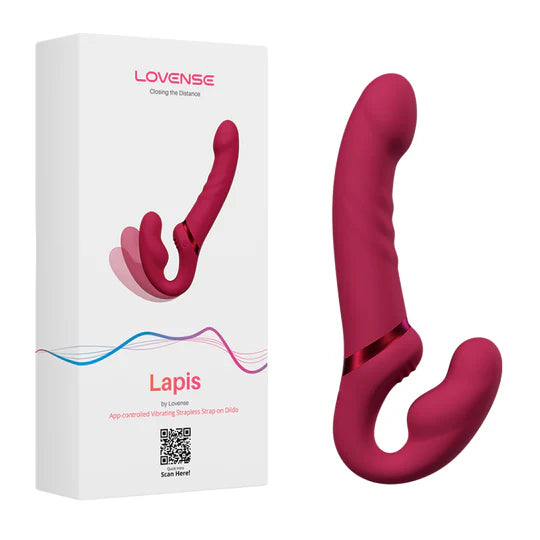 Lapis Strapless de Lovense – Dildo Vibrador de Doble Extremo con Control App y 3 Motores