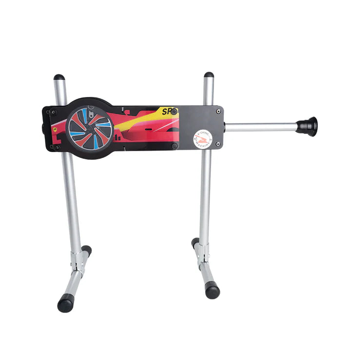 Máquina Lust Sex Gun con estructura metálica ajustable y diseño colorido en el cuerpo.
