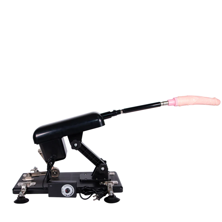 Máquina sexual Droideka con dildo realista montado y control de velocidad.