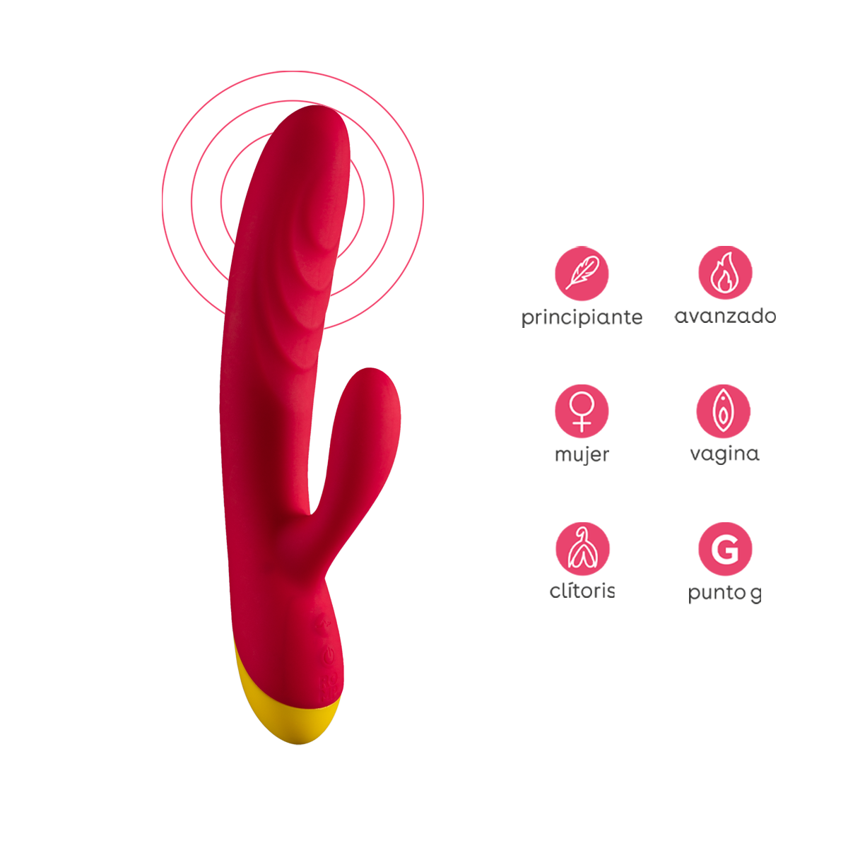 Vibrador Rabbit Jazz con 2 años de garantía y dimensiones de 21 cm x 2.6 cm x 7.1 cm