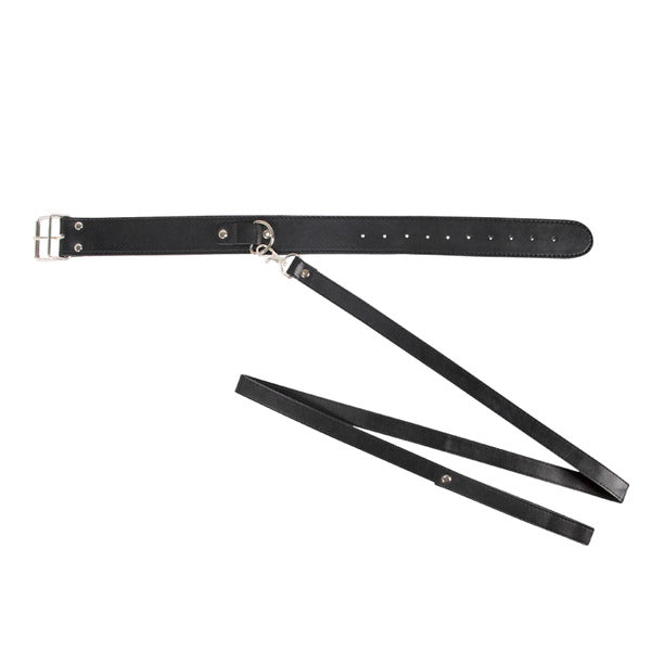 collar con correa para juegos bondage 