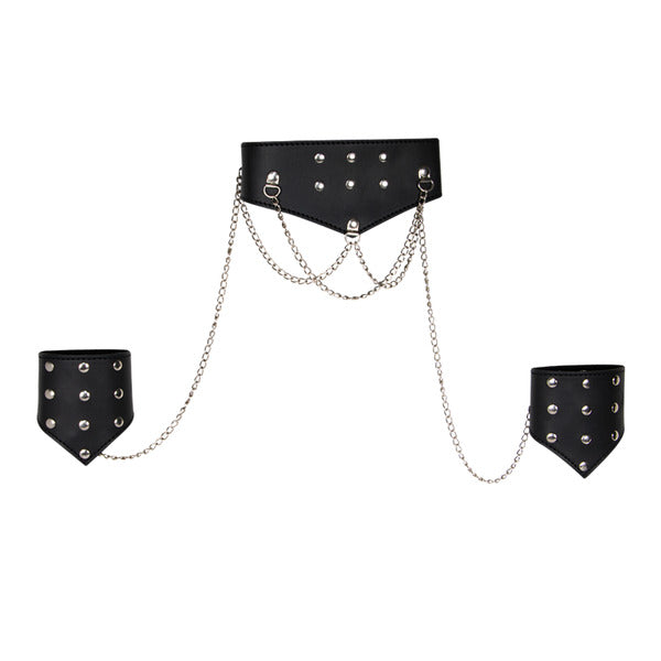 collar bondage con esposas