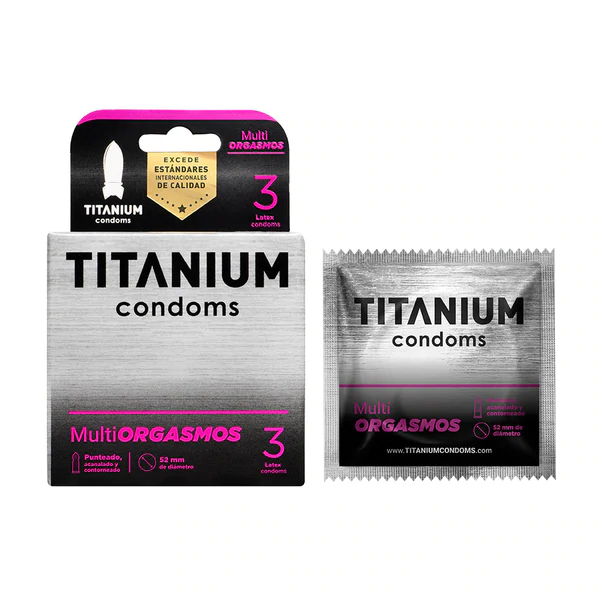 Condones Titanium Multiorgasmos x 3