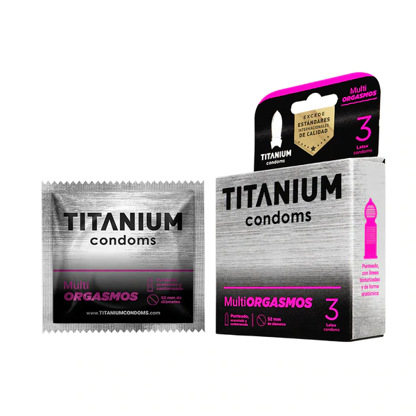 Condones Titanium Multiorgasmos x 3