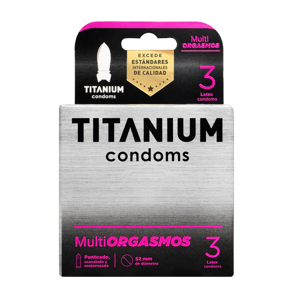 Condones Titanium Multiorgasmos x 3