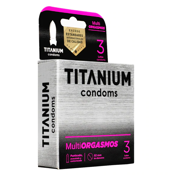 Condones Titanium Multiorgasmos x 3