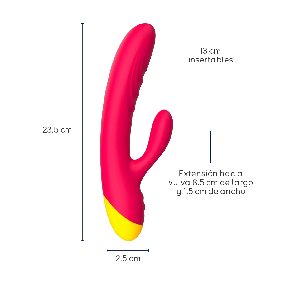 Vibrador Rabbit Jazz resistente al agua IPX7 y recargable a través de USB