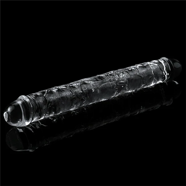 Dildo Transparente  Doble 30 cm