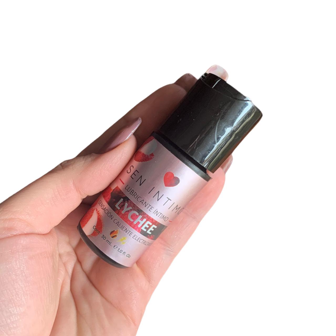 tamaño del Lubricante Caliente Electrizante sabor a Lychee