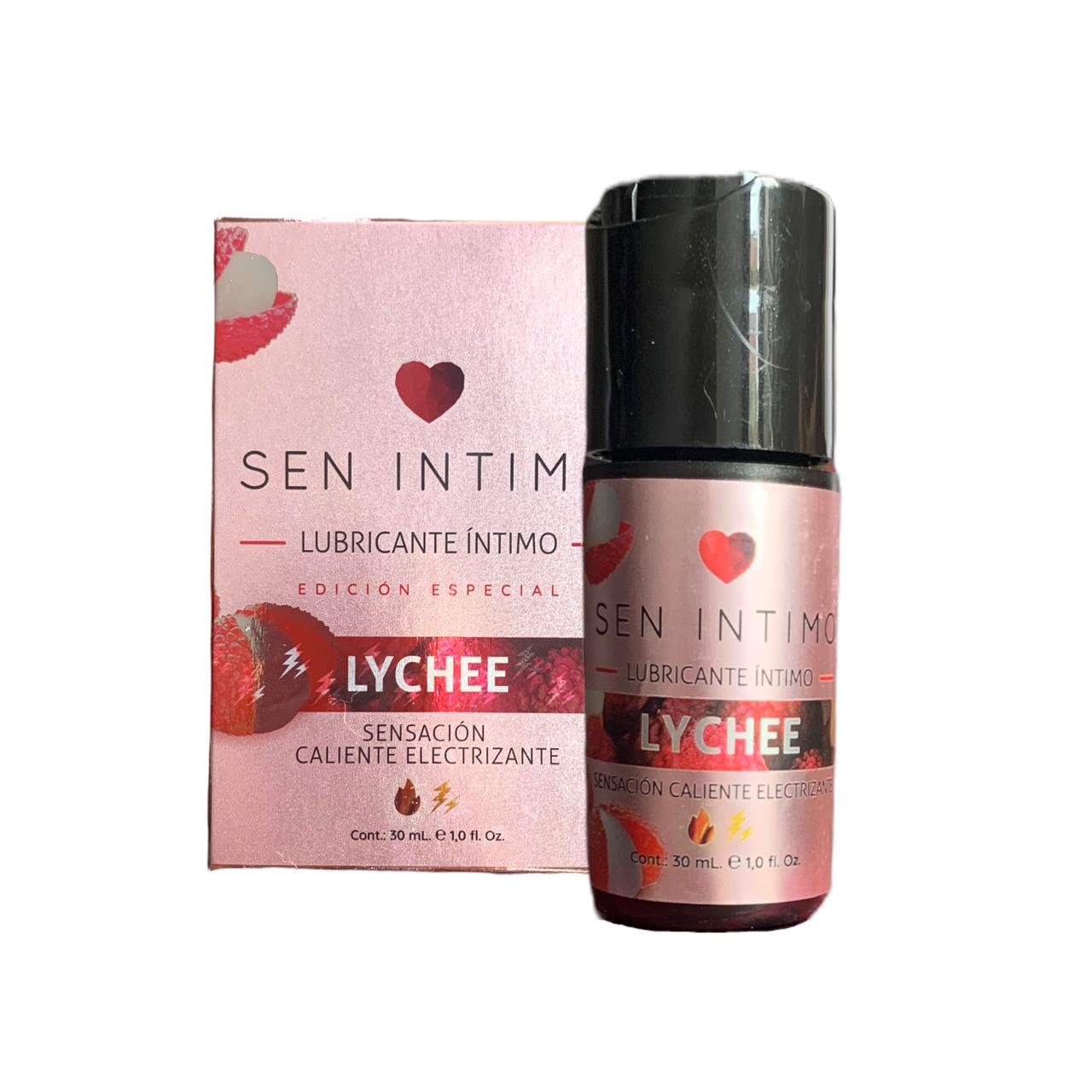 presentacion de Lubricante Caliente Electrizante sabor a Lychee