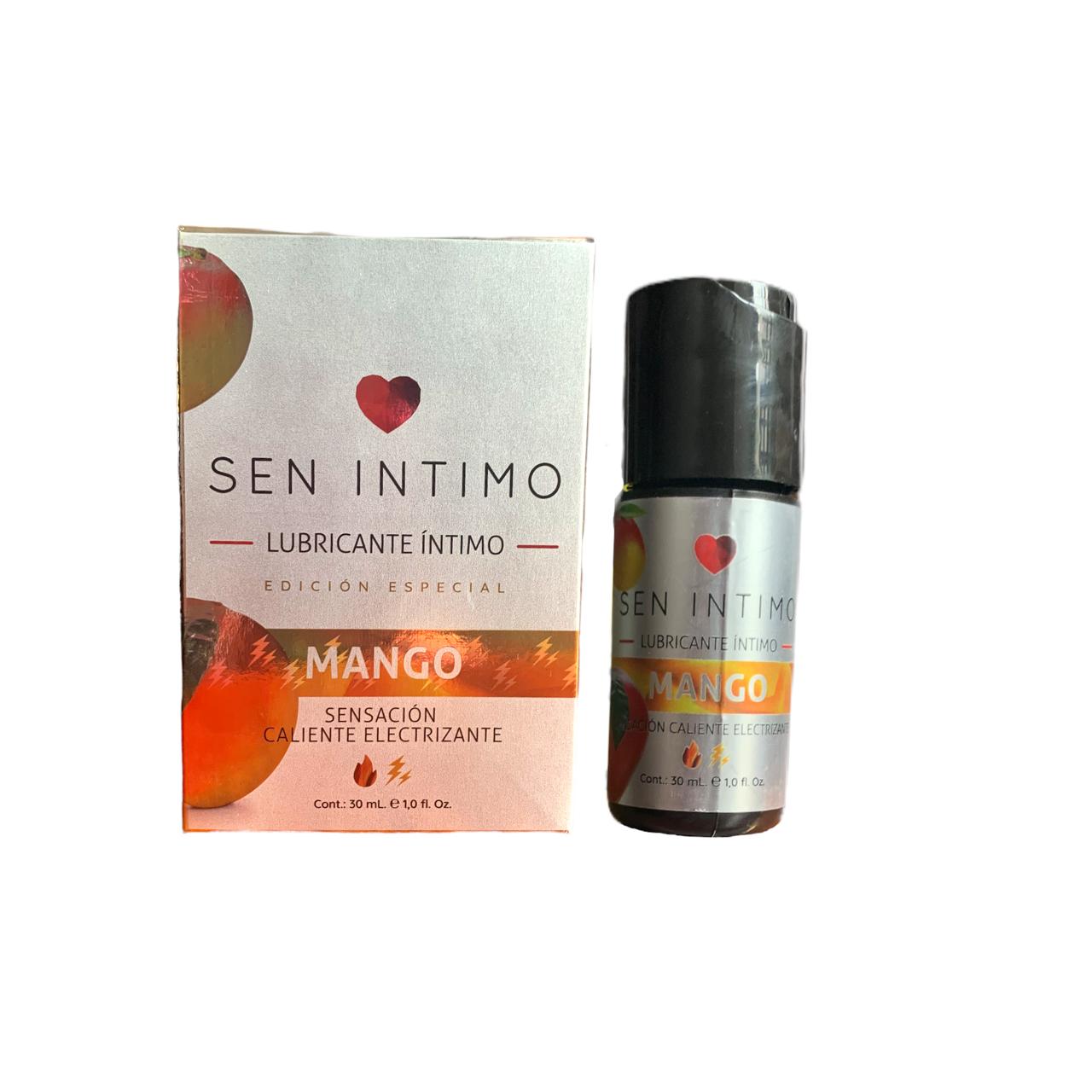 presentacion de Lubricante Caliente Electrizante sabor a Mango