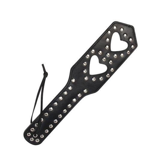 paleta bondage negra de cuero