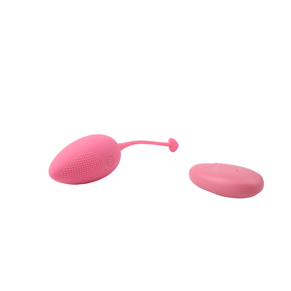 Ilustración del huevo vibrador con características de resistencia al agua y carga