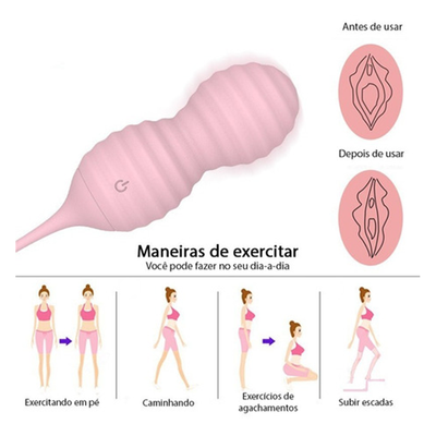 Bolas Vaginales vibradoras rolling rose kegel