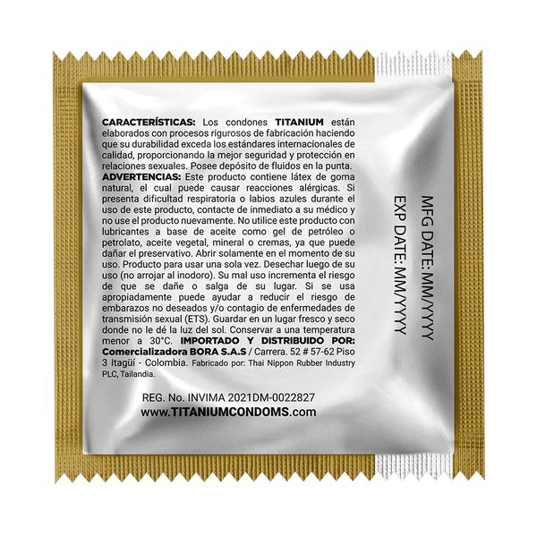 Condones Titanium Ultra Delgado x 3