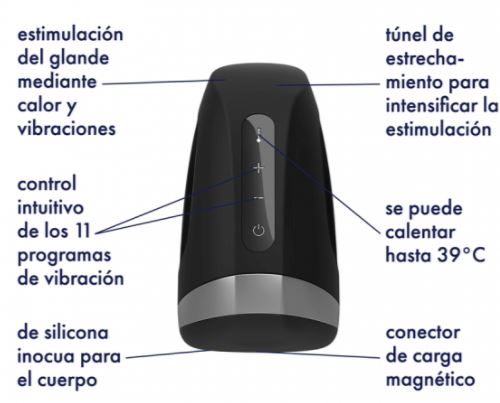 Masturbador Maculino Satisfyer Men Heat Vibration