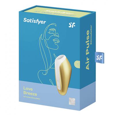 Fotografía de la garantía de 1 año del Satisfyer Love Breeze y 15 años de garantía con la marca Satisfyer